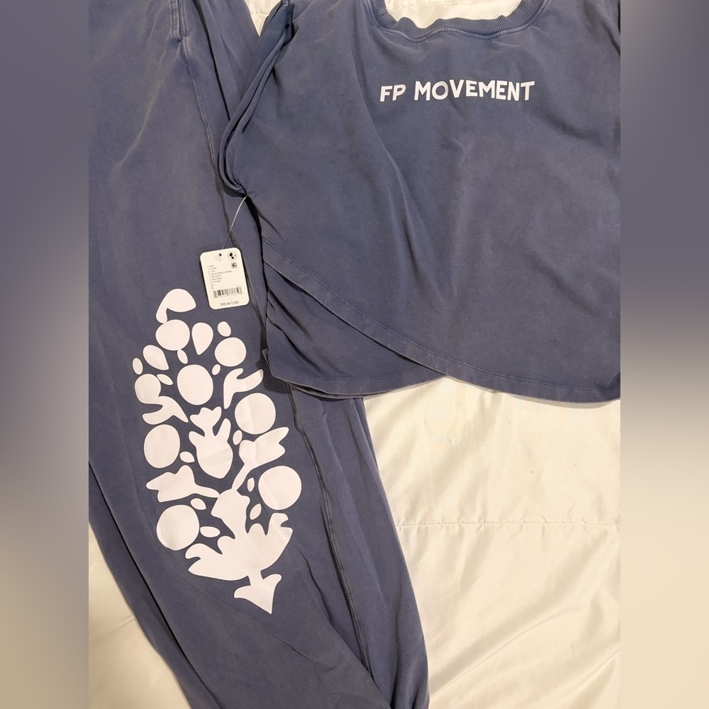 🆕 Free People | Hot Shot Crossover Logo Set | Blue Indigo - Picture 4 of 6
